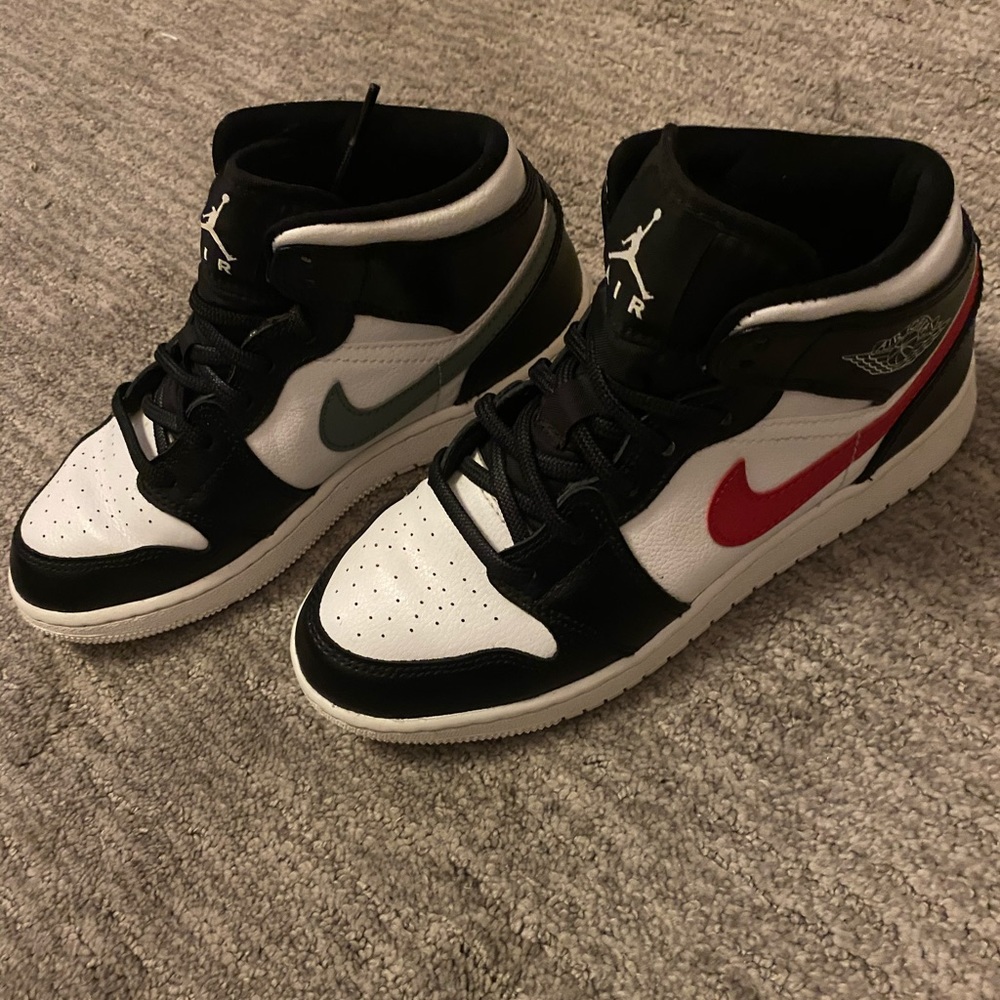 Multi color check retro 1 mid